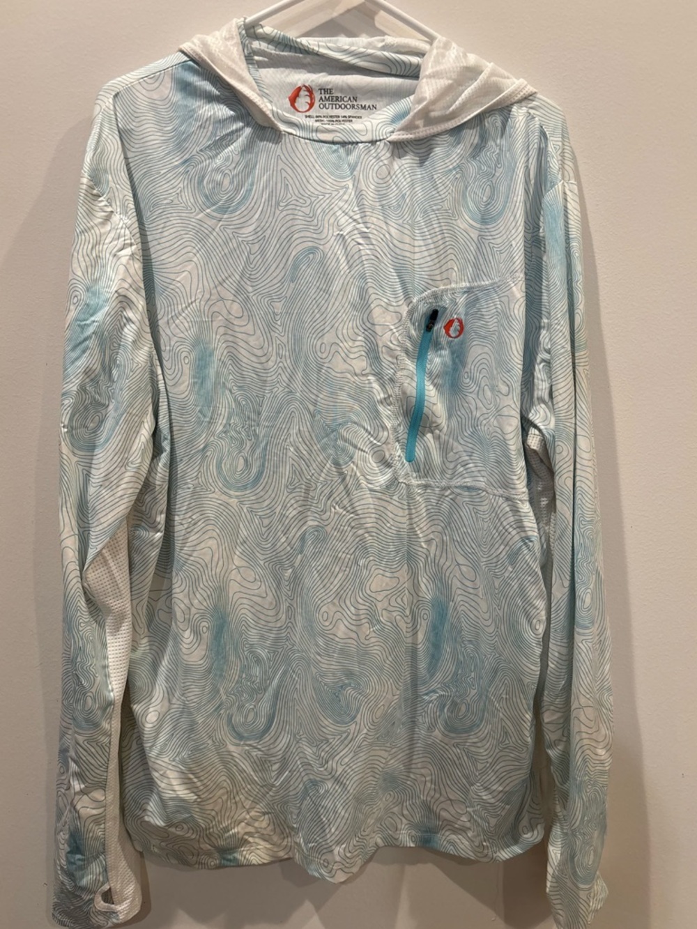 Men’s L American Outdoorsman Hooded Sun Shirt